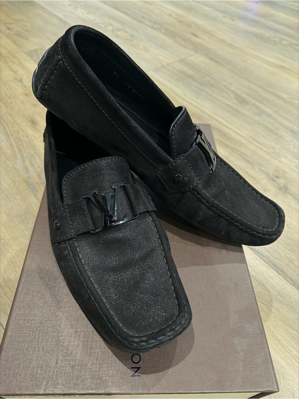 Louis Vuitton Black Suede
Monte Carlo Driving Loafers